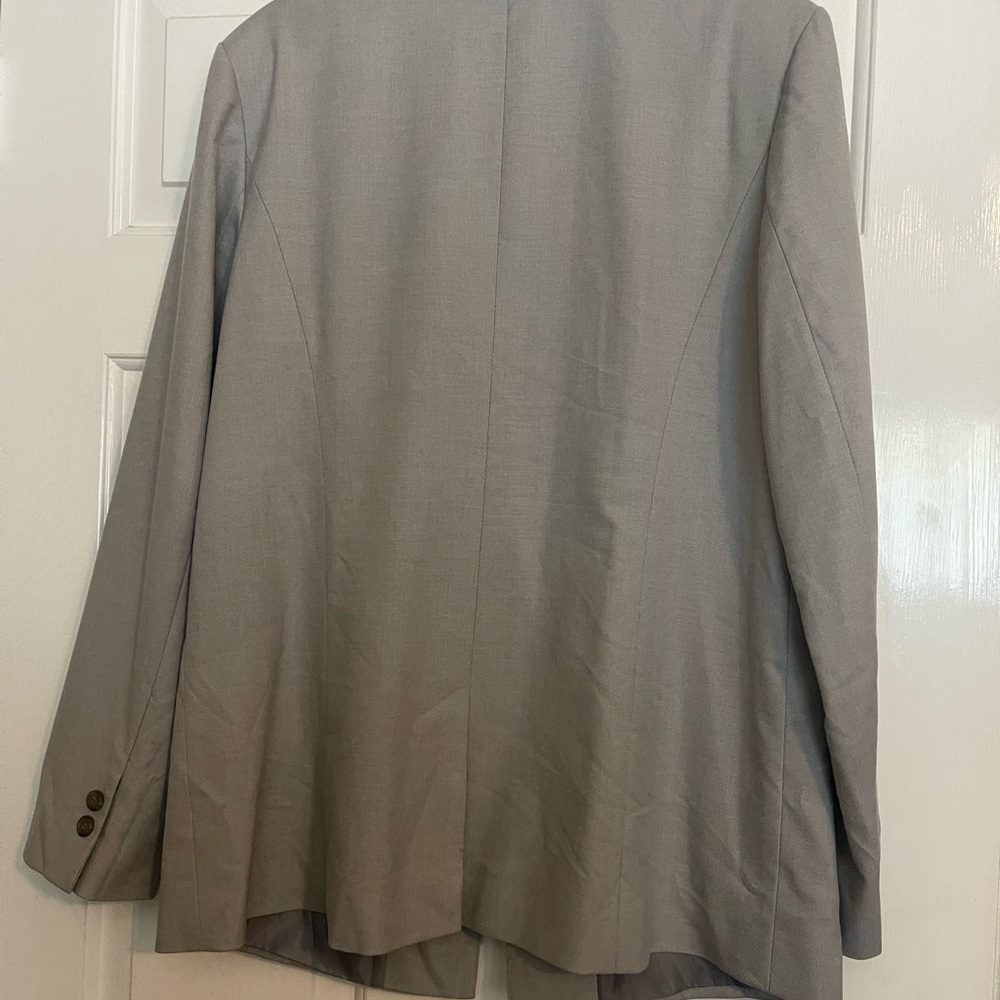 Halogen Relaxed Single Button Gray Blazer 16 - image 5